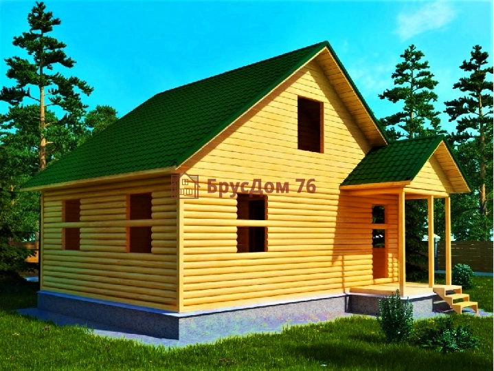 Проект №8. Дом из бруса 6х7