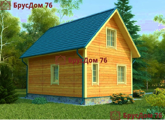 Проект №8 дом из бруса 6х8 - Ярославль