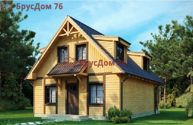 Проект №30 дом из бруса 8х10 - Ярославль