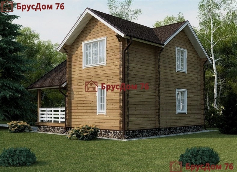 Проект №1 дом из бруса 9х9 - Ярославль