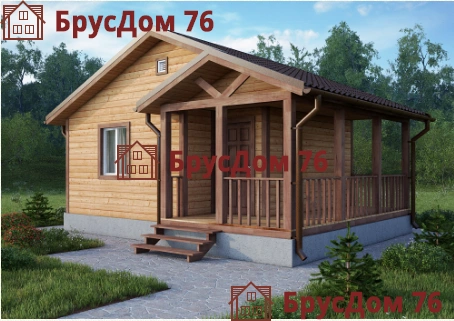 Проект №3 баня из профилированного бруса 5,5х7  - Ярославль