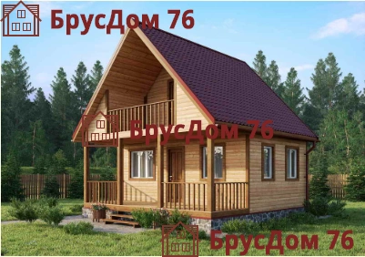 Проект №5 баня из профилированного бруса 6х7,5  - Ярославль