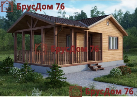 Проект №6 баня из профилированного бруса 5х9 - Ярославль