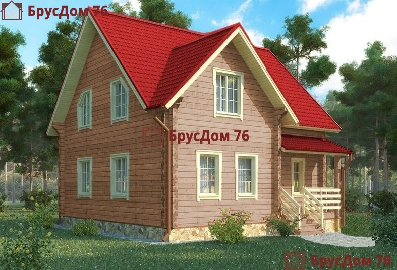 Проект №16 дом из бруса 9х9 - Ярославль
