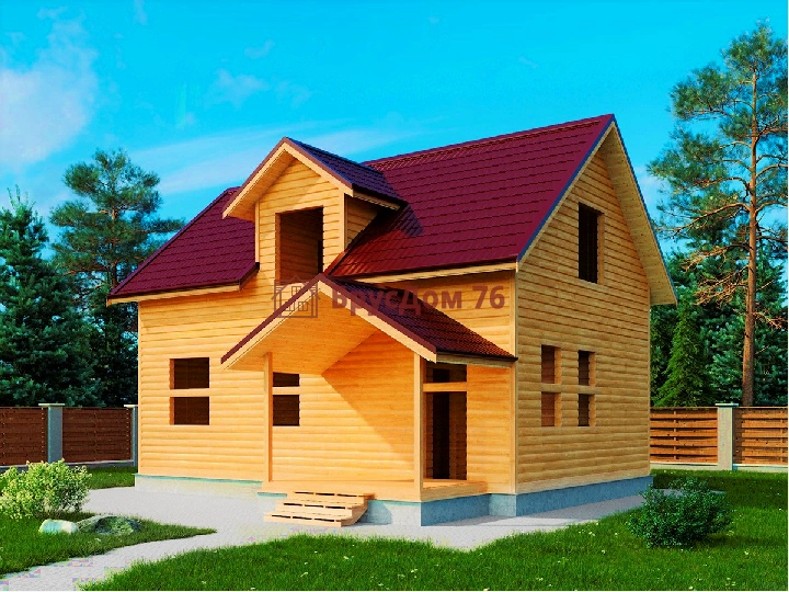 Проект №12. Дом из бруса 6х9