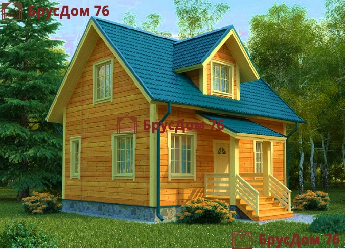 Проект №8 дом из бруса 6х8 - Ярославль
