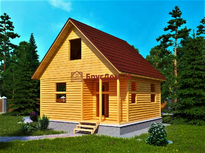Проект №6. Дом из бруса 6х6