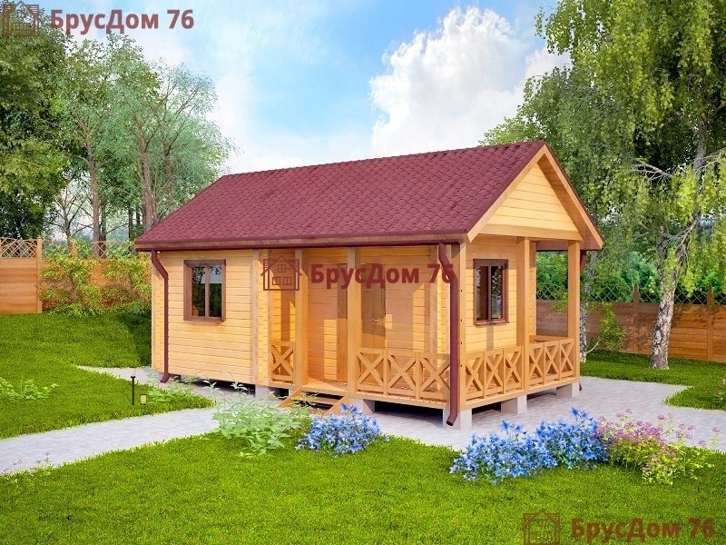 Проект №10 баня из профилированного бруса 4х7  - Ярославль