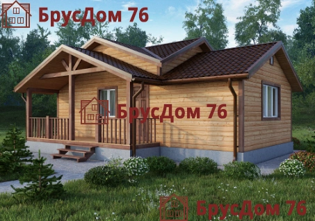 Проект №7 баня из профилированного бруса 6,5х9  - Ярославль