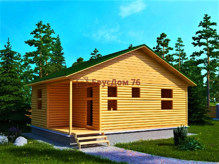 Проект №3. Дом из бруса 6х6