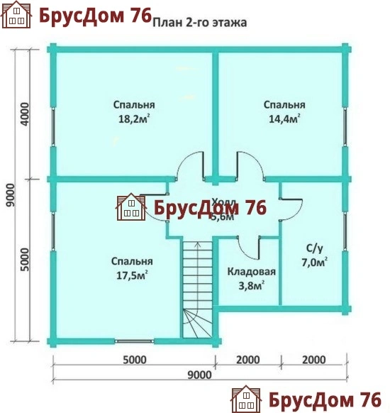 Проект №16 дом из бруса 9х9 - Ярославль