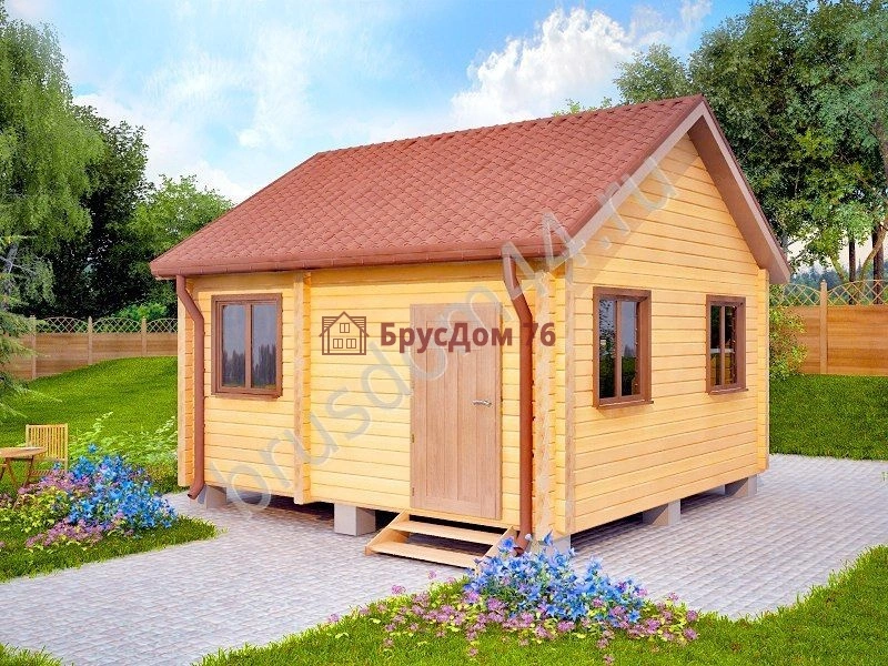 Проект №11 баня из профилированного бруса 5х5  - Ярославль