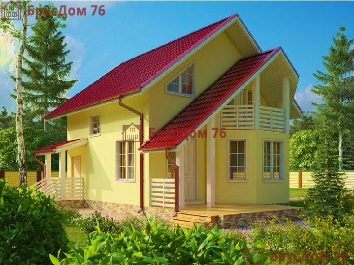 Проект №26 дом из бруса 9х8,3 - Ярославль