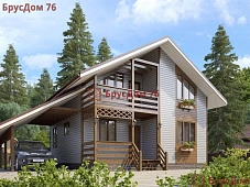 Проект №25 дом из бруса 8х8 - Ярославль