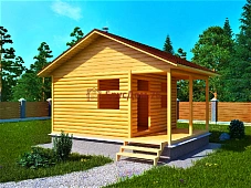 Проект №1. Дом из бруса 4х6