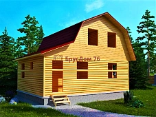 Проект №9. Дом из бруса 6х8
