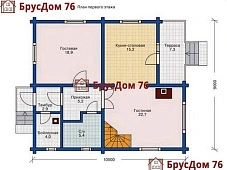 Проект №11 дом из бруса 9х10,5 - Ярославль