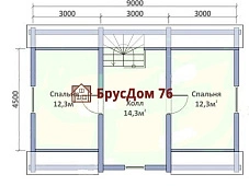 Проект №15 дом из бруса 6х9 - Ярославль