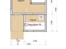 Проект №22 баня из профилированного бруса 4х5  - Ярославль