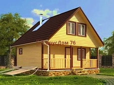 Проект №33 баня из профилированного бруса 6х6  - Ярославль