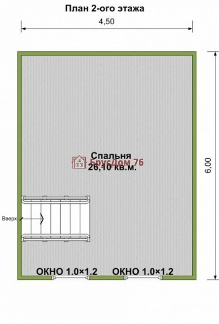 Проект №33 баня из профилированного бруса 6х6  - Ярославль
