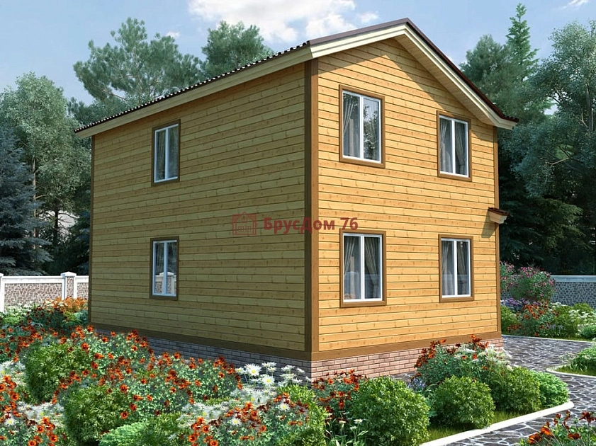 Проект №32 дом из бруса 7х9 - Ярославль