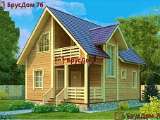 Проект №9 дом из бруса 7х8 - Ярославль