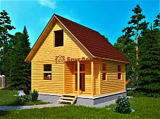 Проект №6. Дом из бруса 6х6