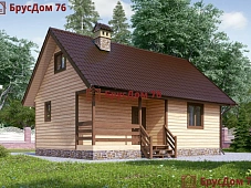 Проект №8 баня из профилированного бруса 6х8  - Ярославль