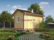 Проект №21 баня из профилированного бруса 3х5  - Ярославль