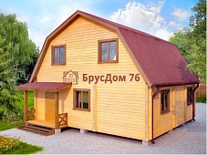 Проект №39 баня из профилированного бруса 7х8  - Ярославль