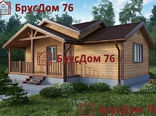Проект №7 баня из профилированного бруса 6,5х9  - Ярославль