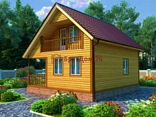 Проект №35 баня из профилированного бруса 6х8  - Ярославль