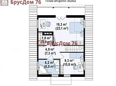 Проект №30 дом из бруса 8х10 - Ярославль