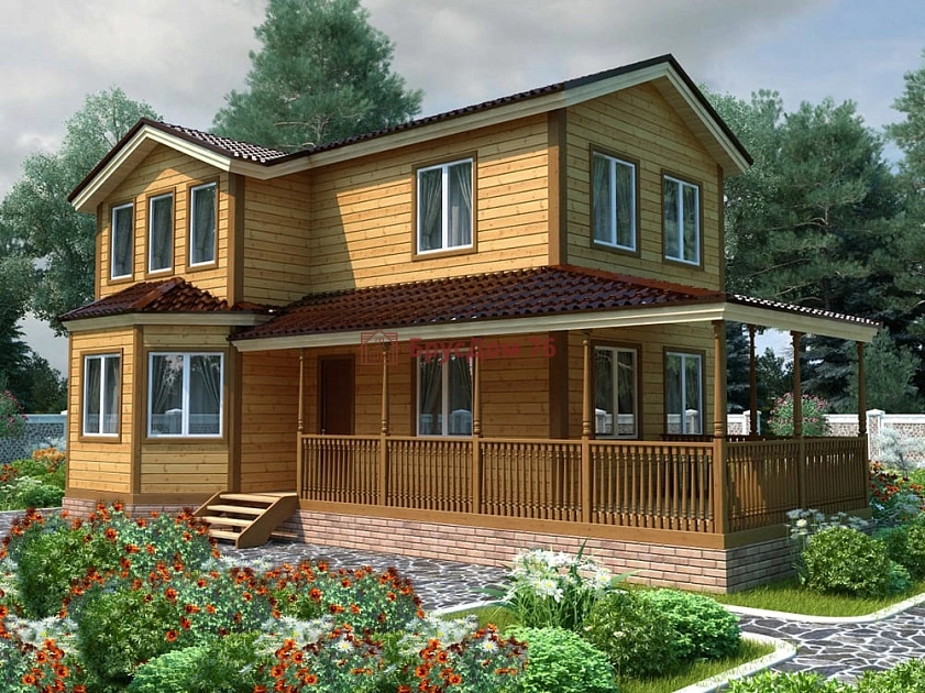 Проект №32 дом из бруса 7х9 - Ярославль