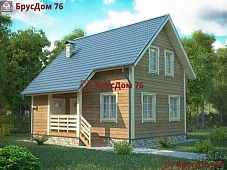 Проект №5 дом из бруса 7,5х8 - Ярославль