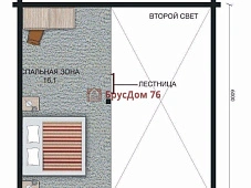 Проект №17 баня из профилированного бруса 6х6  - Ярославль