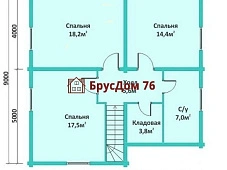 Проект №16 дом из бруса 9х9 - Ярославль