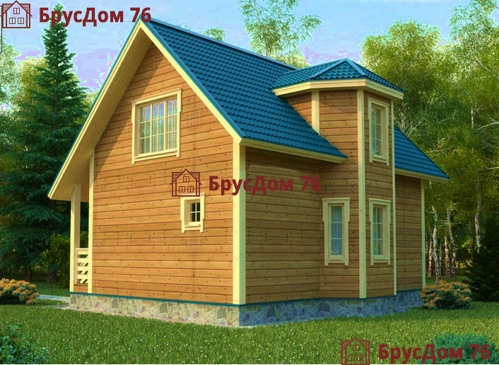 Проект №3 дом из бруса 6х9 - Ярославль