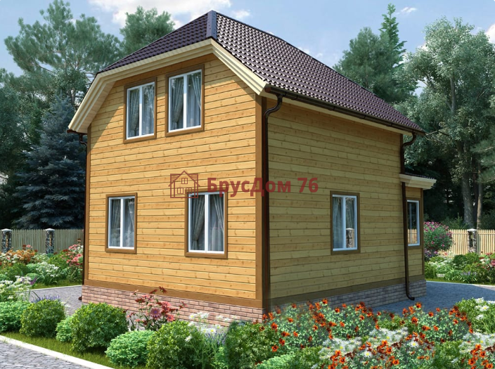 Проект №43 дом из бруса 6х9 - Ярославль