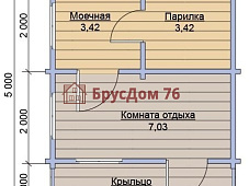 Проект №3 - баня из бруса 4х5 - Ярославль