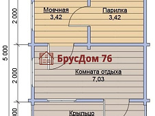 Проект №2 баня из бруса 4х5  - Ярославль