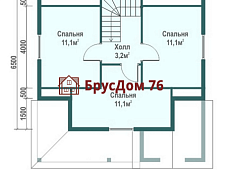 Проект №2 дом из бруса 8х8 - Ярославль
