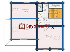 Проект №19 дом из бруса 9,6х10,6 - Ярославль