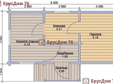 Проект №6 - баня из бруса 4х6 - Ярославль