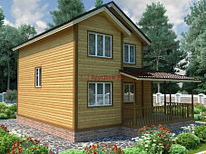Проект №38 дом из бруса 8,5х8,5 - Ярославль