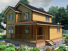 Проект №38 дом из бруса 8,5х8,5 - Ярославль