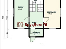 Проект №10 дом из бруса 6х8 - Ярославль